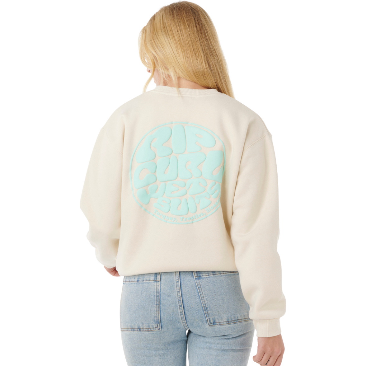 2025 Rip Curl Mujer Icons Of Surf Relajado Crew 09SWFL - Shell